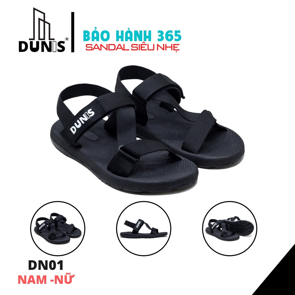 Giày sandal nữ thể thao DUNIS DN01 - ĐEN FULL bảo hành 365 ngày - MixASale