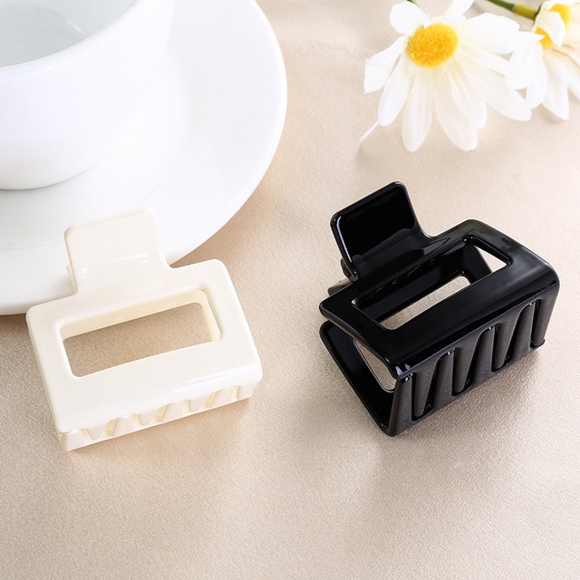 Kẹp Tóc Hình Vuông/Hình Cá Mập Nhỏ Nhắn Phong Cách Pháp