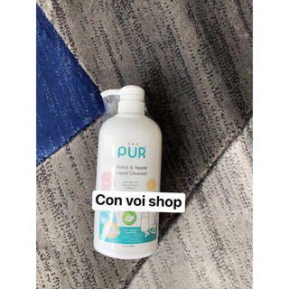 Nước rửa bình sữa và núm ti cao cấp Pur