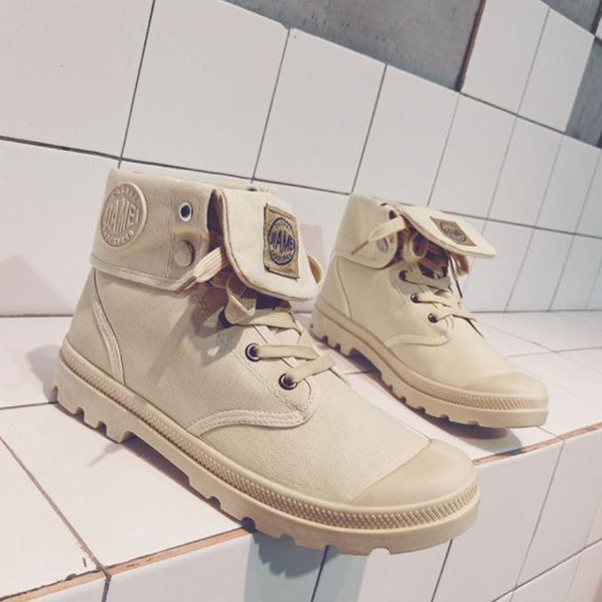 Xả Mới - Giày Nam Cao Cổ Buộc Dây Cổ Gấp Được Vải Canvas Siêu Bền Đế Cao Su Đúc Xẻ Rãnh Năng Động AL6 " " * ' / | BigBuy360 - bigbuy360.vn