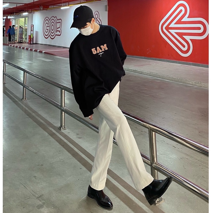Áo Sweater 5AM ss4.2 họa tiết bóng chày