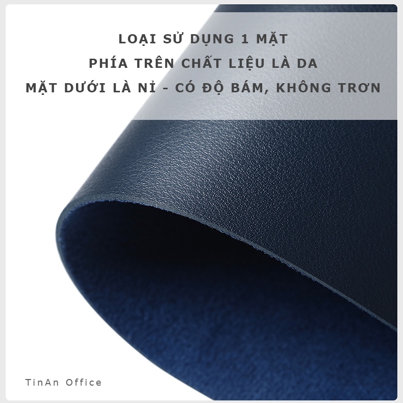 Lót Chuột Da Đơn Giản ( Mouse Pad ), Không Thấm Nước, Sử Dụng Được 2 Mặt, 270 X 210 mm