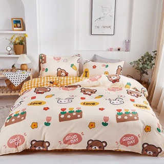 Set chăn ga gối cotton poly nhập