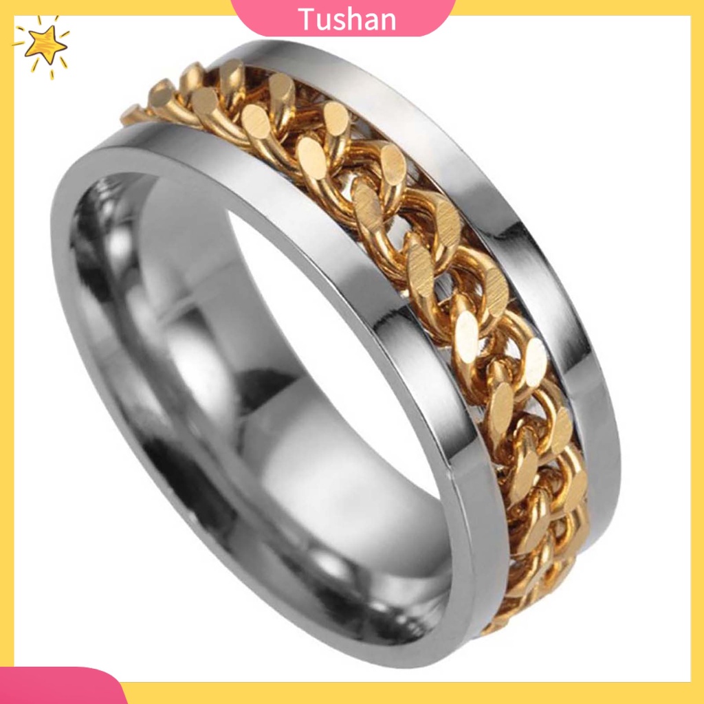 Nhẫn nam bằng thép không gỉ thời trang