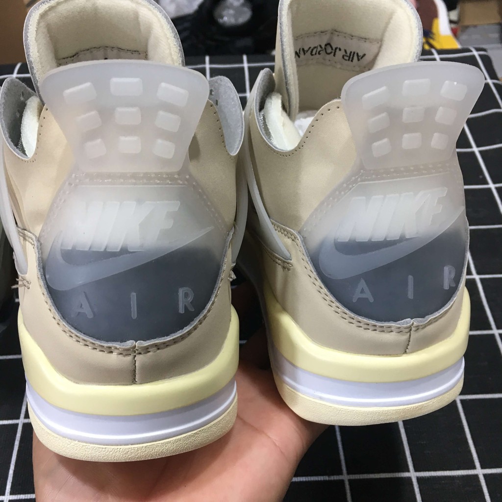 Giày Jordan 4 Off White Full Box Phụ Kiện Bản Trung [Fullbox+ bill+ tag+2 dây phụ)