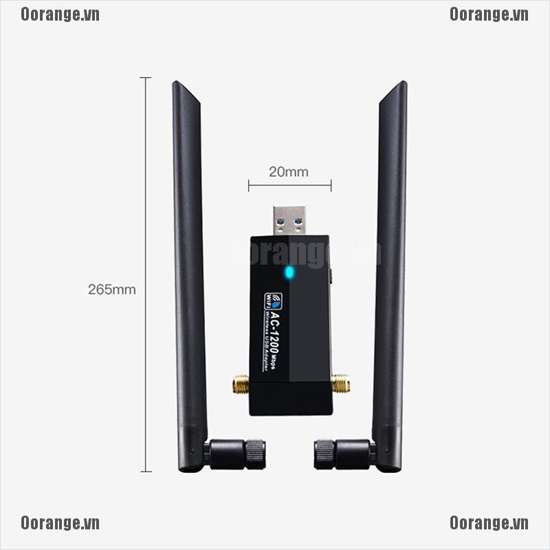 Anten 2 đầu kết nối tín hiệu wifi 1200Mbps không dây qua cổng usb tiện dụng