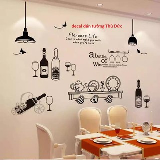 Decal dán tường trang trí bếp ăn