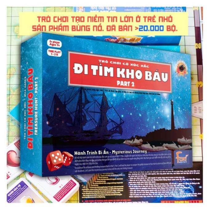 [FREESHIP GIÁ SỐC] Board game-Đi tìm kho báu Foxi-đồ chơi gia đình-tương tác cao-tư duy thông minh-giao tiếp.