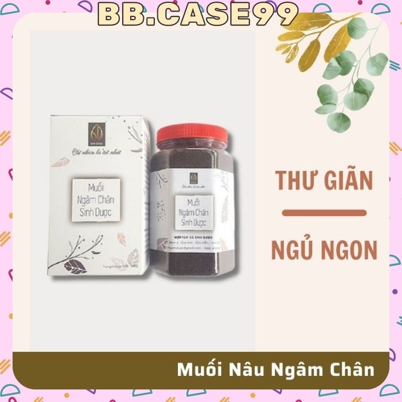 Muối Ngâm Chân Thảo Dược  Organic100% Thiên Nhiên Muối  Thảo Dược Ngâm Chân 550g Hàng Chính Hãng Sinh Dược-bb.case99