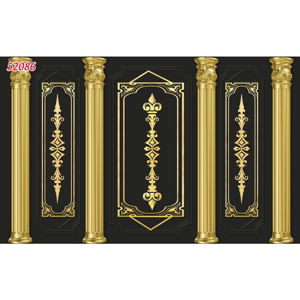 Phông Nền Livestream Chụp Ảnh Tường Phào Chỉ 3D 5D