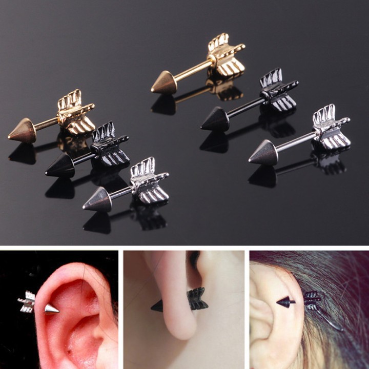 Bông Tai Nam Titan Không Đen TT 1365 - 1 cặp