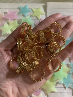 Combo 50 nhẫn kim tiền (sỉ 9k)