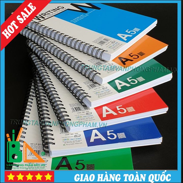 Sổ Lò Xo A5 Dày, Gáy Dọc Hoặc Ngang 200 Trang [ CAO CẤP]