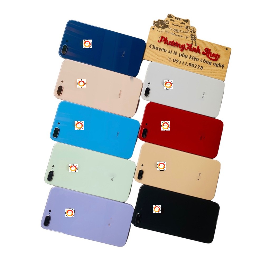 Vỏ vuông 8Plus thay thế cực đẹp (xanh, tím, đỏ, hồng, đen, trắng, hồng, vàng)
