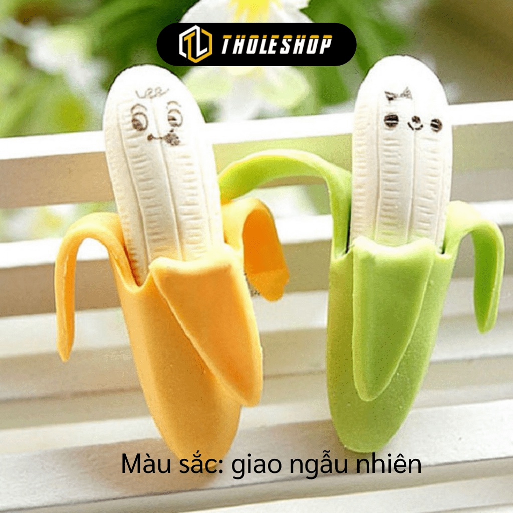 Cục Tẩy GIGAHOME Combo 2 Cục Gôm Hình Chuối Mini Họa Tiết Đáng Yêu Cho Bé Học Tập 9117