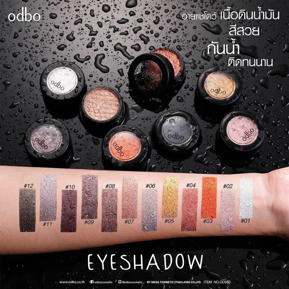 Màu Mắt ODBO 3D CRYSTAL DIAMOND BRIGHT EYE SHADOW OD241 chuẩn