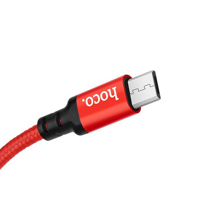 Cáp sạc nhanh Hoco X14 dây dù 2.0A, cổng kết nối Micro Usb, dài 1m