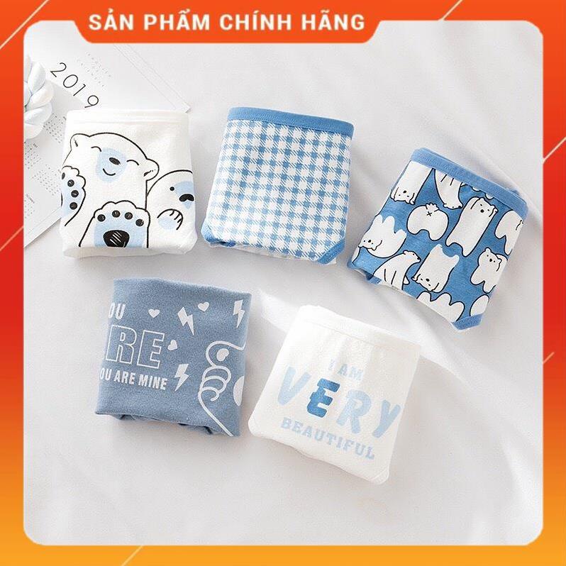 Quần Lót Nữ Dễ Thương Quần Lót Nữ Gấu Xanh Kháng Khuẩn 227