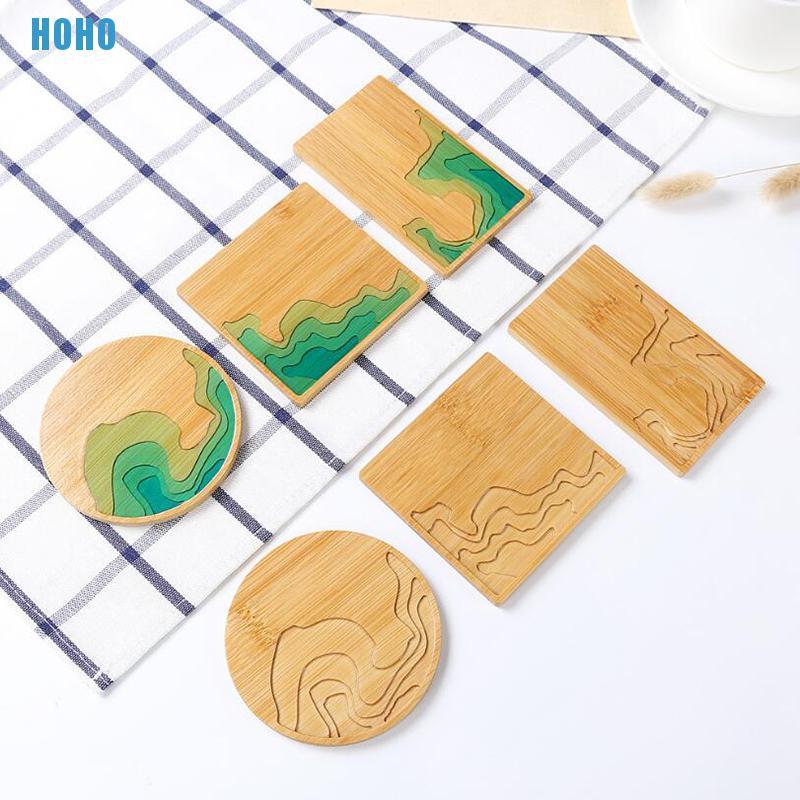 Đế Lót Ly Bằng Nhựa Resin Gỗ Handmade Diy