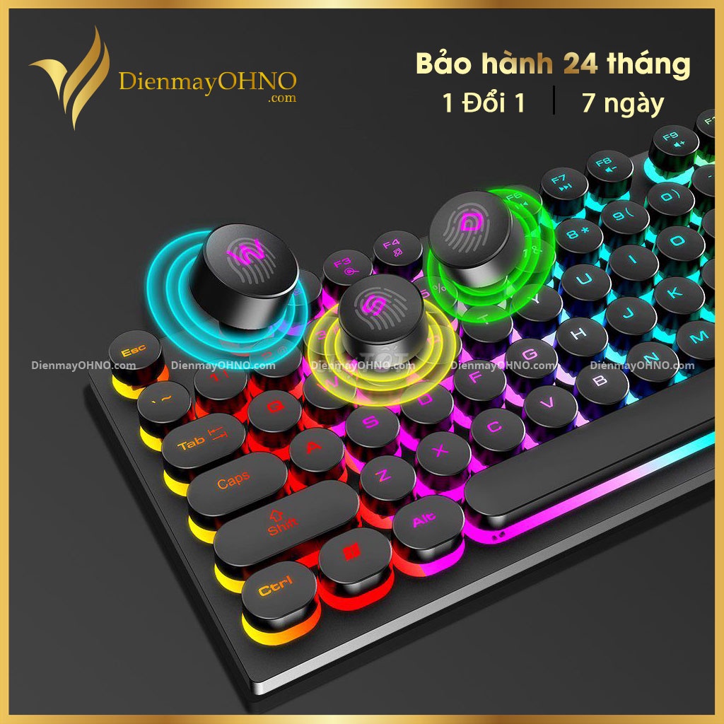 Bộ Bàn Phím Chuột T-WOLF TF 270 Chính Hãng Combo Bàn Phím Và Chuột Máy Tính Giả Cơ Chơi Game LED Có Dây – Điện Máy OHNO
