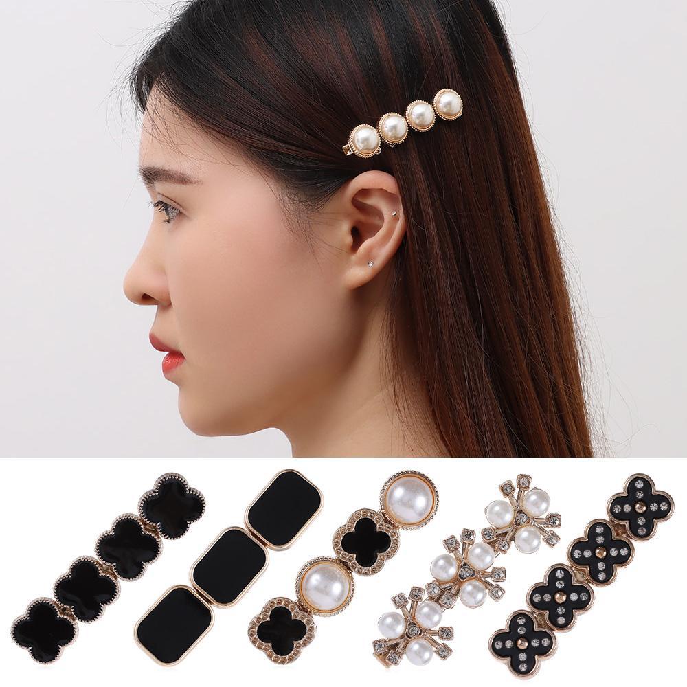 Kẹp Tóc Hình Hoa Thời Trang Hàn Quốc|Nút Bấm Chất Lượng Cao Tiện Dụng