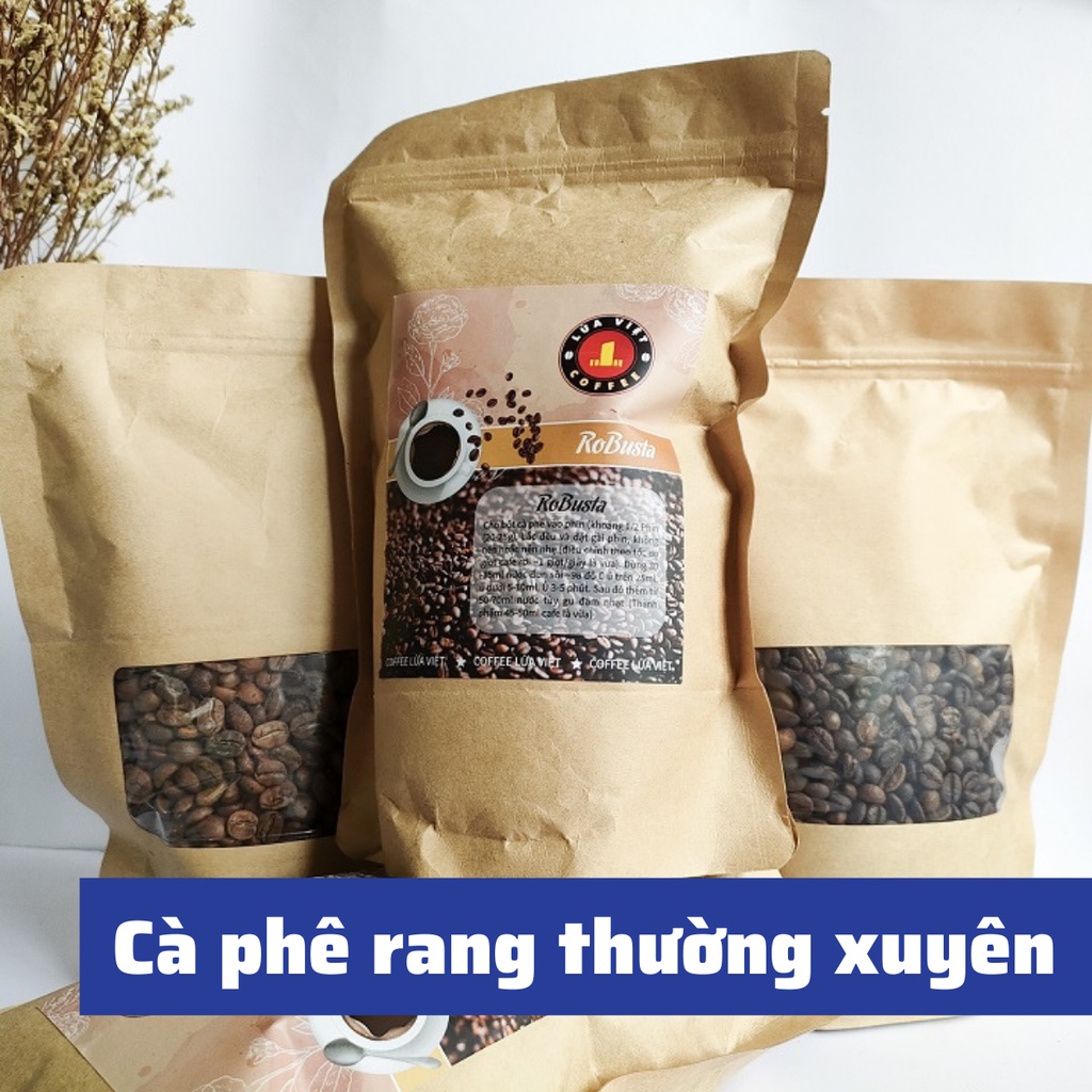 Cà Phê Pha Phin Truyền Thống Rang Xay Nguyên Chất Cafe Mộc Không Sánh Không Gắt Ngọt Hậu Mới Rang