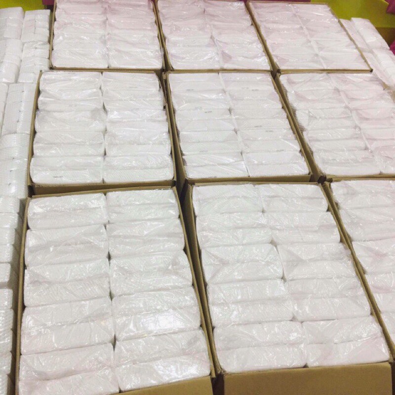 Bịch bông cắt sẵn 500 Miếng ,chất liệu vải dệt dùng trong phun xăm, nail, mi màu trắng