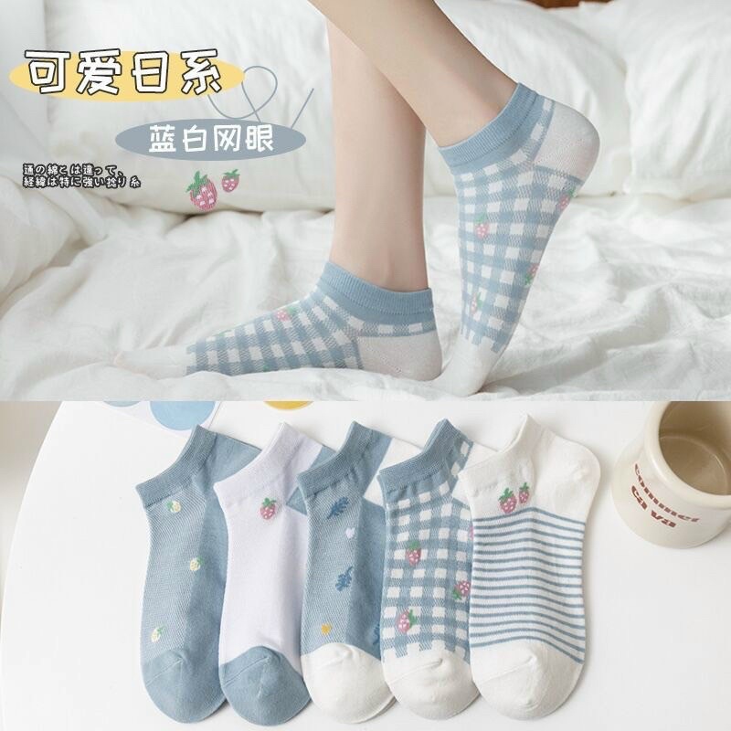 1 ĐÔI TẤT DÂU XANH THÔNG HƠI CUTE