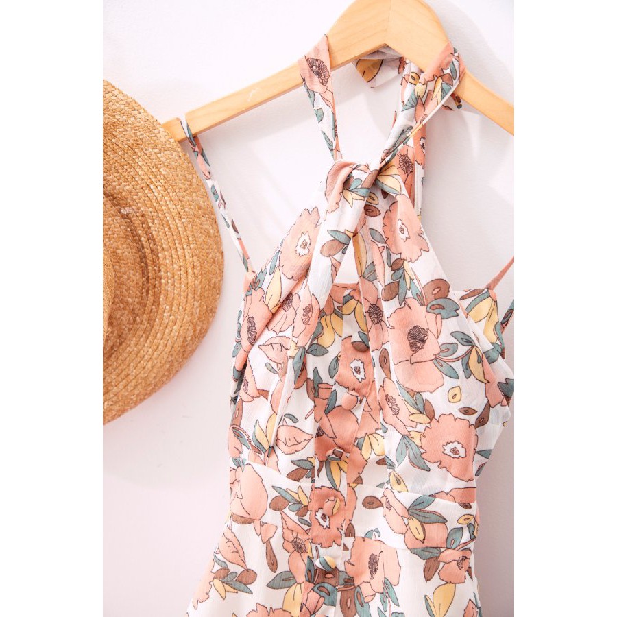 SÒ VINTAGE - GENY Đầm yếm hoa phối nhiều tầng | BigBuy360 - bigbuy360.vn