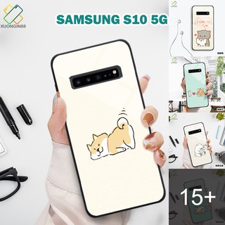 Ốp lưng Kính Samsung S10 5G in 3D chủ đề hoạt hình