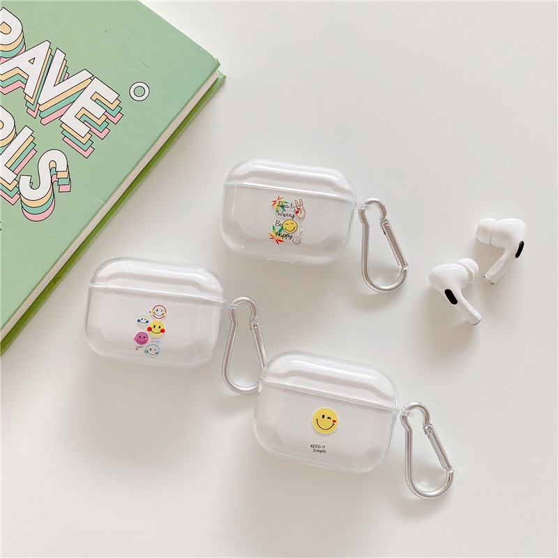 AirPods Pro AirPods 1/2 mặt cười phong cách Hàn Quốc Bao bọc tai nghe chống rơi PC | BigBuy360 - bigbuy360.vn