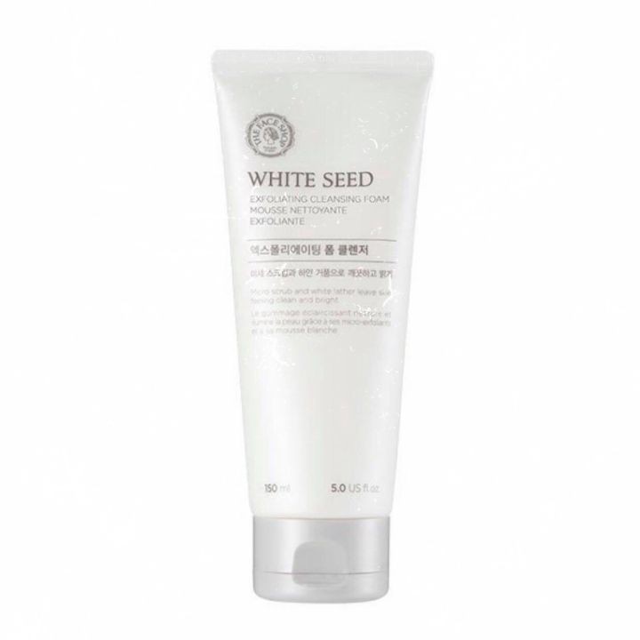 Sữa rửa mặt trắng da White Seed Exfoliating Foam Cleanser 150ml