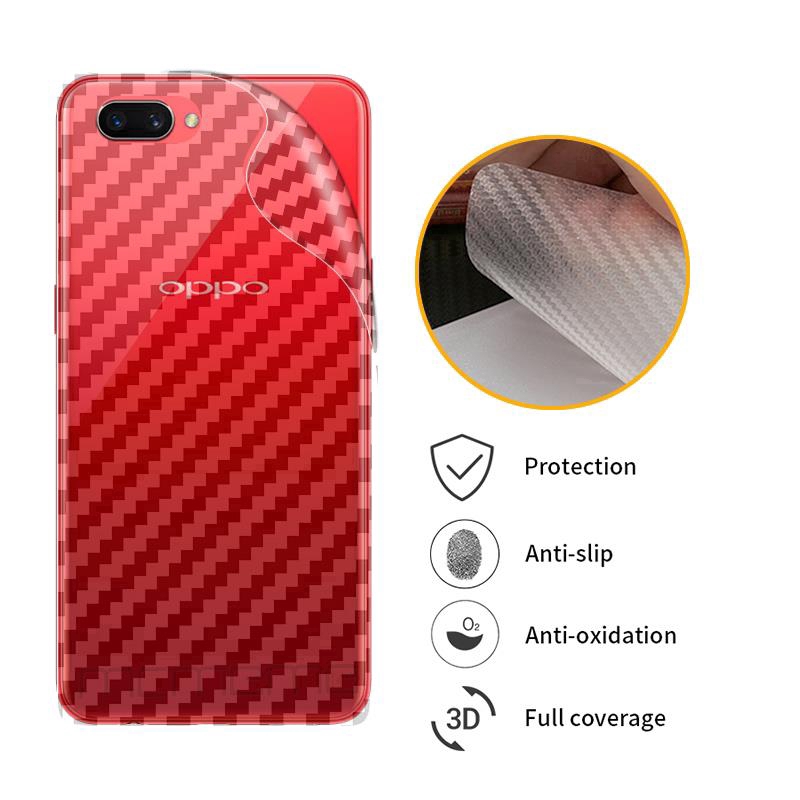 Miếng dán carbon chuyên dụng cho OPPO A54 A74 A94 A3s A15 A15s A5s F9 Pro A93 A53 A73 A92 A52 A12 A31