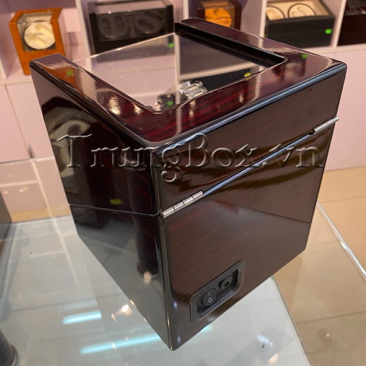 Hộp Đựng Đồng Hồ Cơ 2 Xoay Vỏ Gỗ Sơn Mài - Mã 820ET | SAIKE