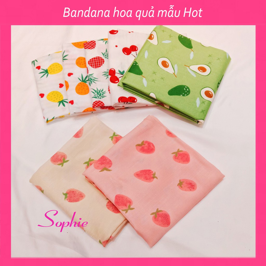 [Mã FAGOGO giảm 12% đơn 99K] [CHUYÊN SỈ] Bandana hoa quả khăn đội đầu mẫu xinh xắn 150 mẫu Hot [CHUYÊN SỈ] | BigBuy360 - bigbuy360.vn