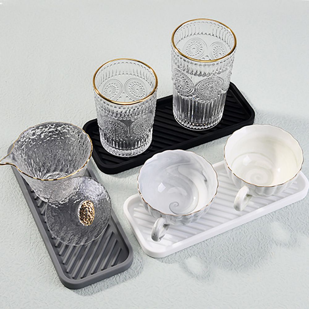 Khay đựng xà phòng/rau củ/dĩa/cốc khô ráo cách nhiệt siêu bền dành cho bồn rửa nhà bếp nhiều màu sắc tùy chọn
