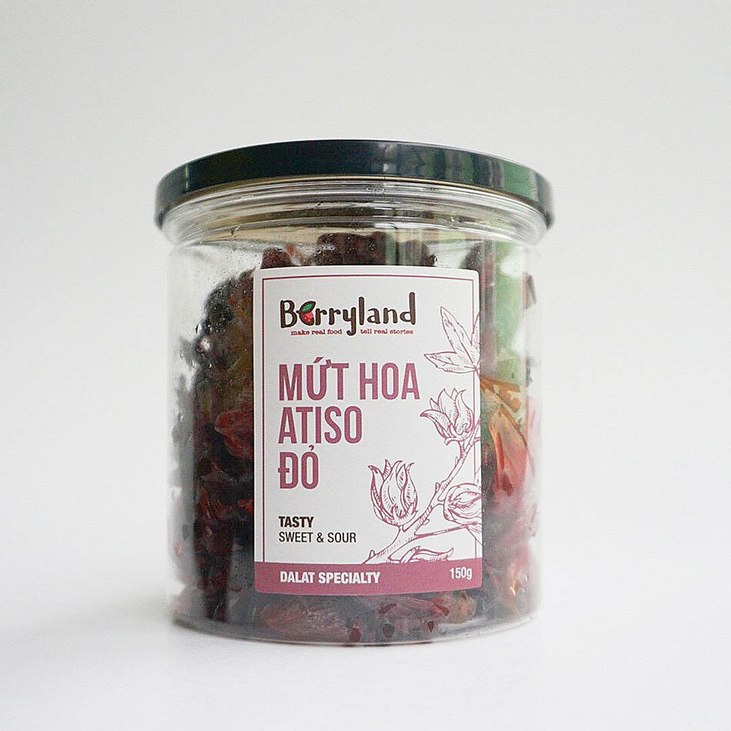 Mứt hoa atiso đỏ Berryland đặc sản Đà Lạt hũ 150g