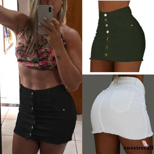 Chân váy jeans lưng cao thời trang quyến rũ cho nữ | BigBuy360 - bigbuy360.vn