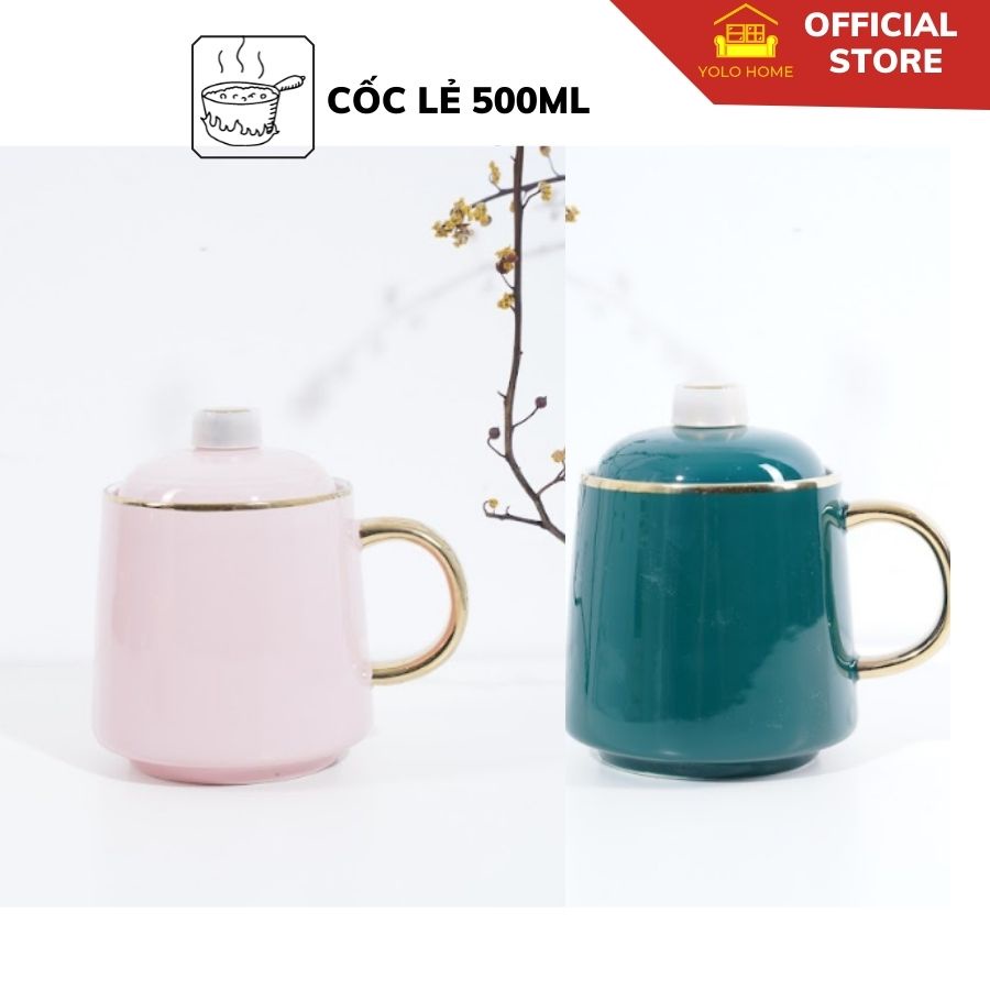 Cốc Sứ Lẻ Chưng Yến YOLOHOME Tráng Men 3 Lớp Dày Dặn Chịu Nhiệt Độ Cao