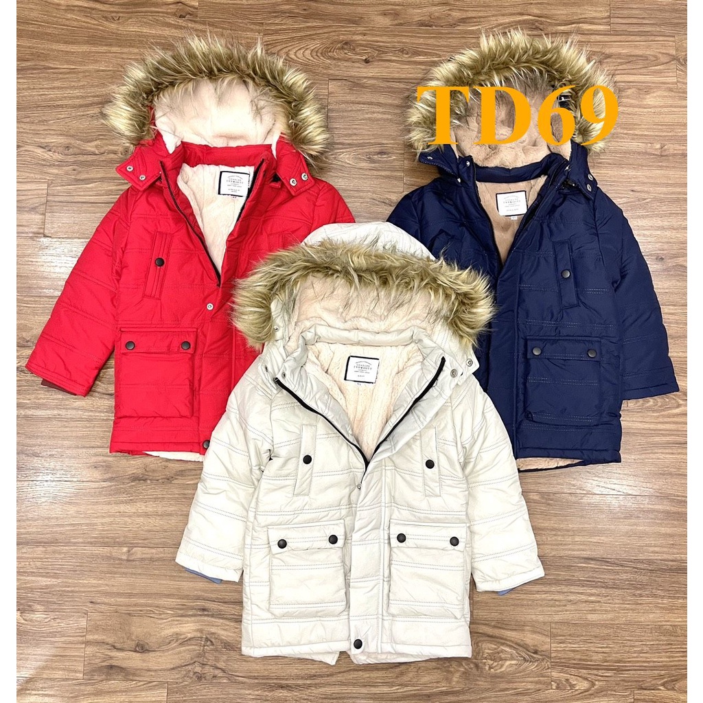 * Mã TD69: Áo Parka hàng VNXK BC 2941 Chất vải mềm, không đường may trần , lót lông cả thân áo