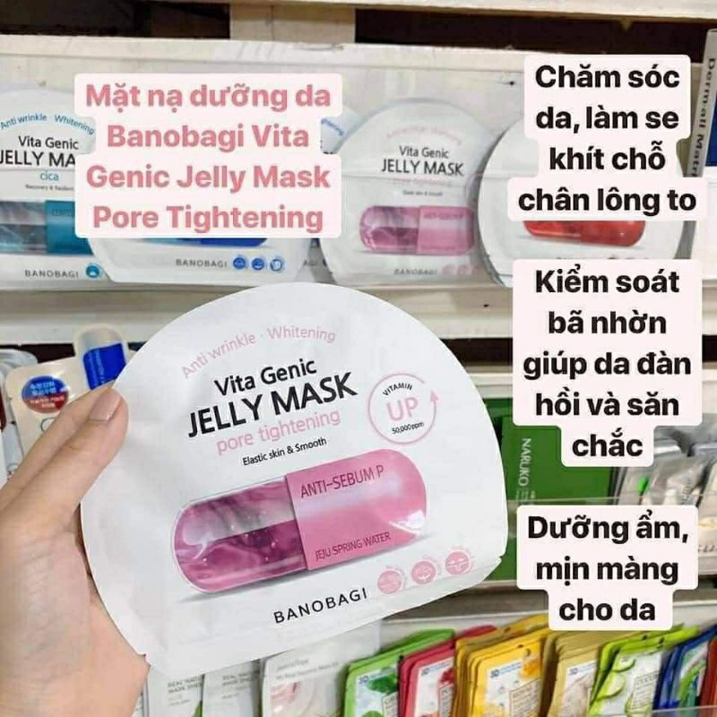 Mặt nạ Vita Genic Banobagi Jelly Mask Hàn Quốc giúp da săn chắc, cấp ẩm, mịn màng cho làn da trắng hồng tươi trẻ | BigBuy360 - bigbuy360.vn