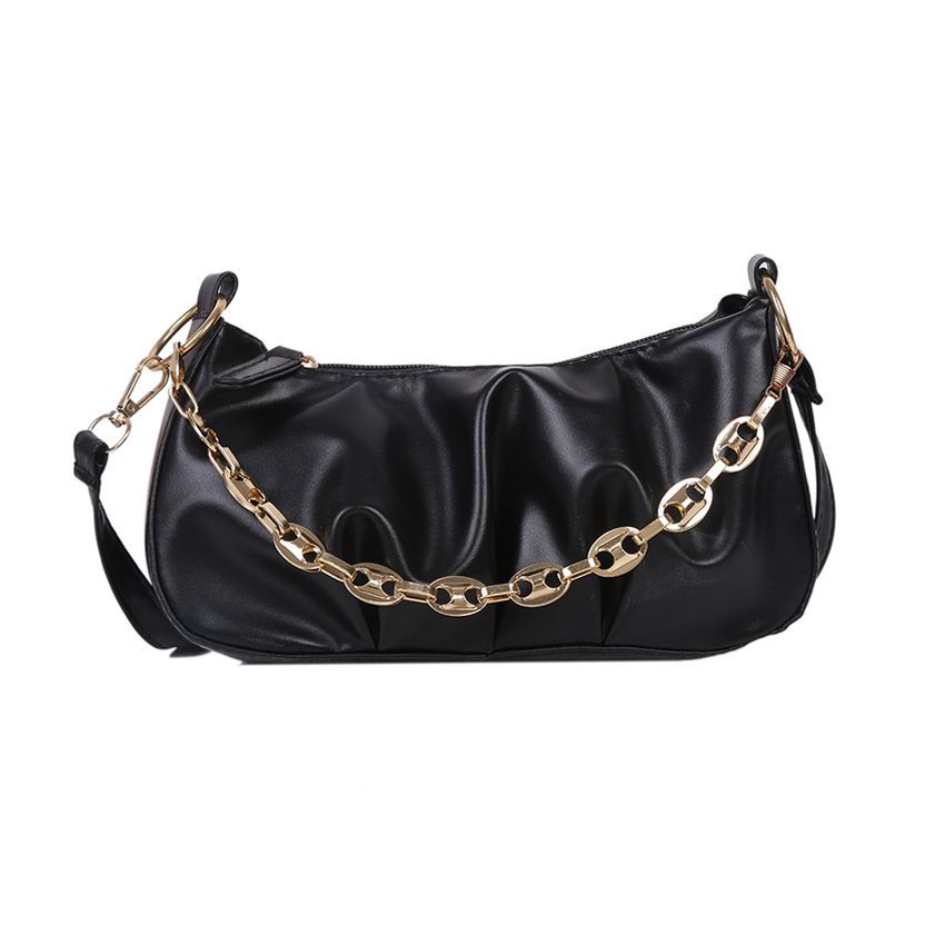 TÚI ĐEO CHÉO, TÚI ĐEO VAI NỮ XÍCH DẸT DA NHÚM SIÊU XINH BH 486 | BigBuy360 - bigbuy360.vn