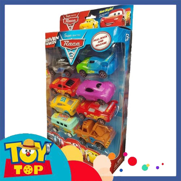Đồ chơi mô hình 8 xe ô tô mini trong phim Car Mcqueen tia chớp mã 757-4
