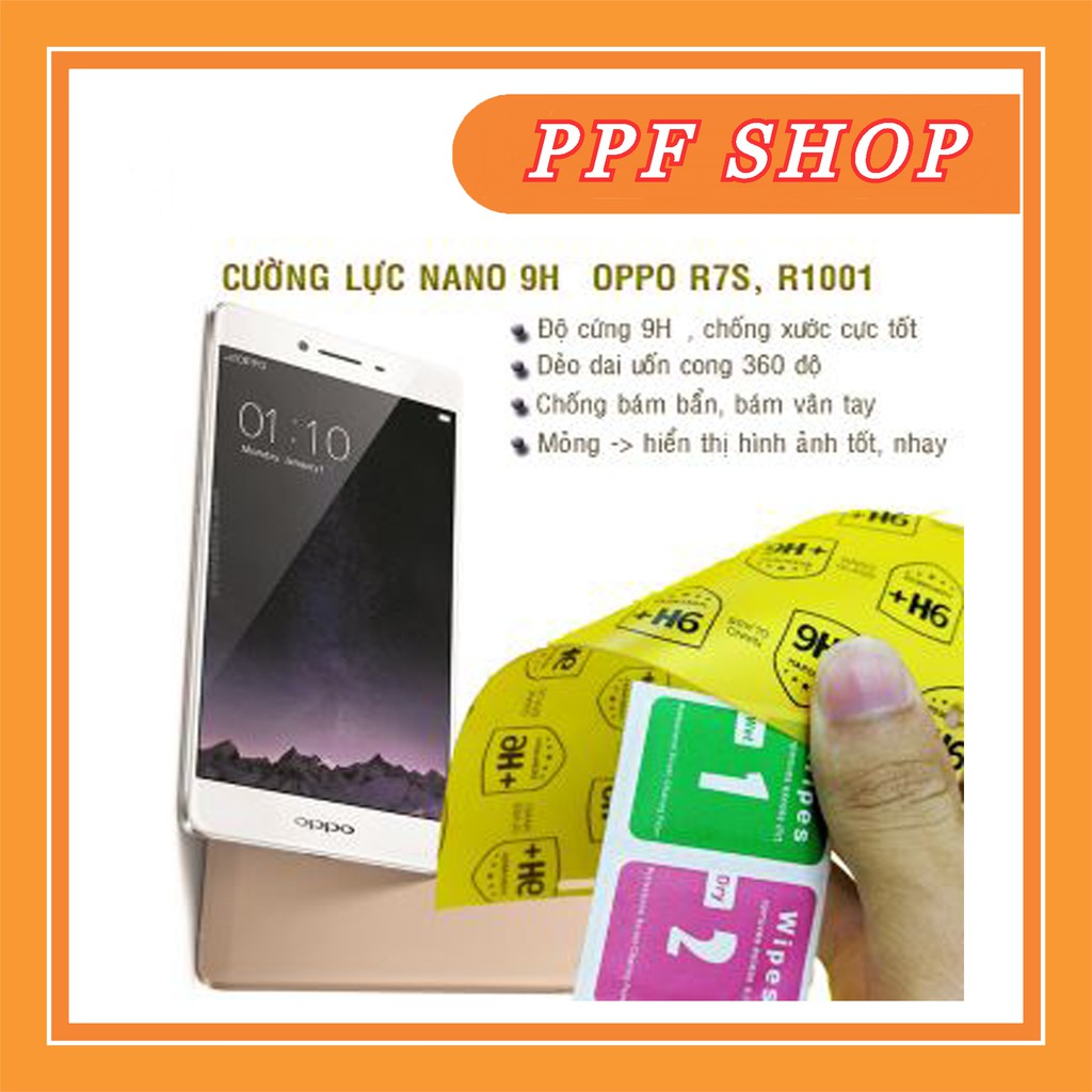 Kính cường lực dẻo nano Oppo R7S, Oppo R1001