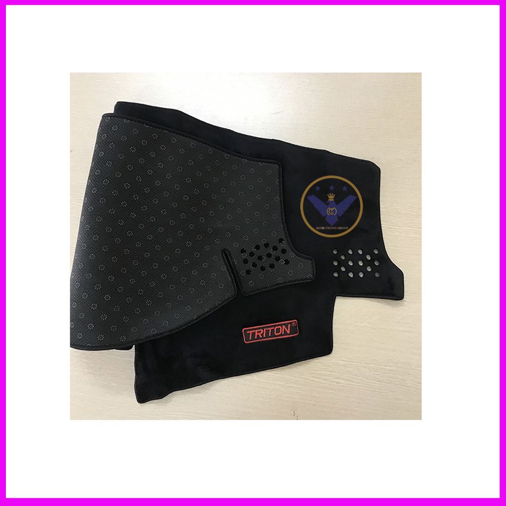 Thảm Taplo Mitsubishi Triton 2016-2022 Màu Đen Chất Liệu Da hoặc Nhung Lông Cừu Đế Có Chống Trượt
