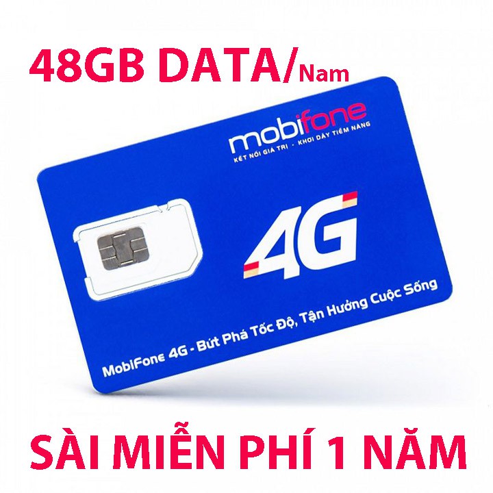 Sim Mobifone 1 Năm Dung Lượng Data Khủng Sài Không Giới Hạn Max Băng Thông Đủ 12Tháng