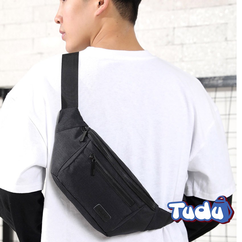 Túi Bao Tử Đeo Chéo Ngang Hông Nam Nữ Phong Cách Thời Trang Hàn Quốc Vải Chất Lượng Cao (CN206)