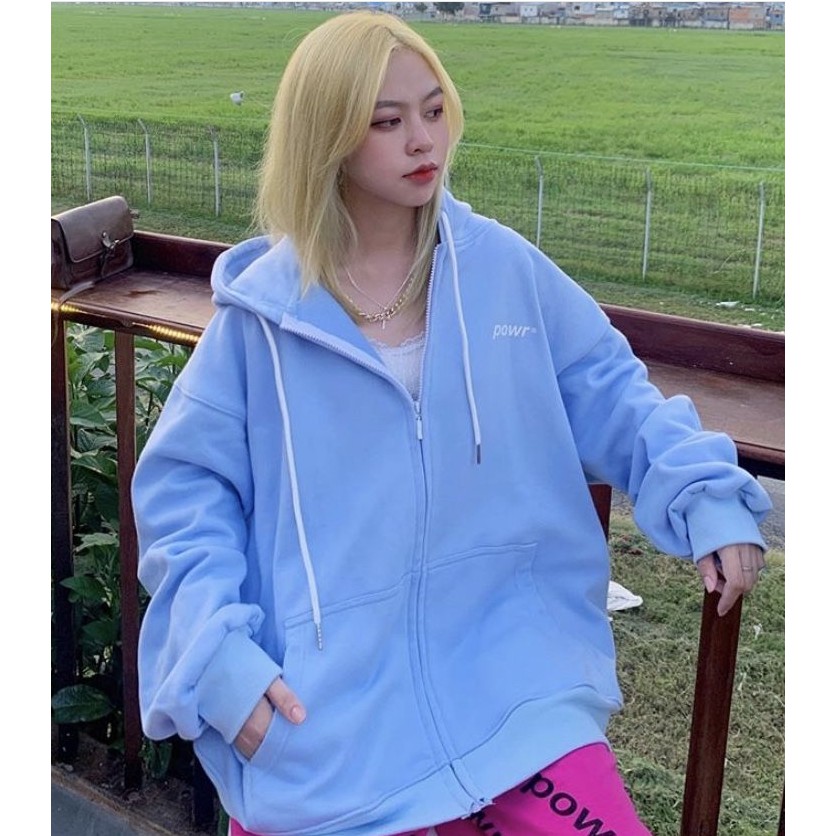 Áo Khoác Hoodie Unisex Nam Nữ Form Rộng Hình Powr Chất Nỉ Dày Dặn Cao Cấp Giá Rẻ Khóa Kéo Trùm Mông Mũ 2 Lớp Có Dây Buộc | BigBuy360 - bigbuy360.vn
