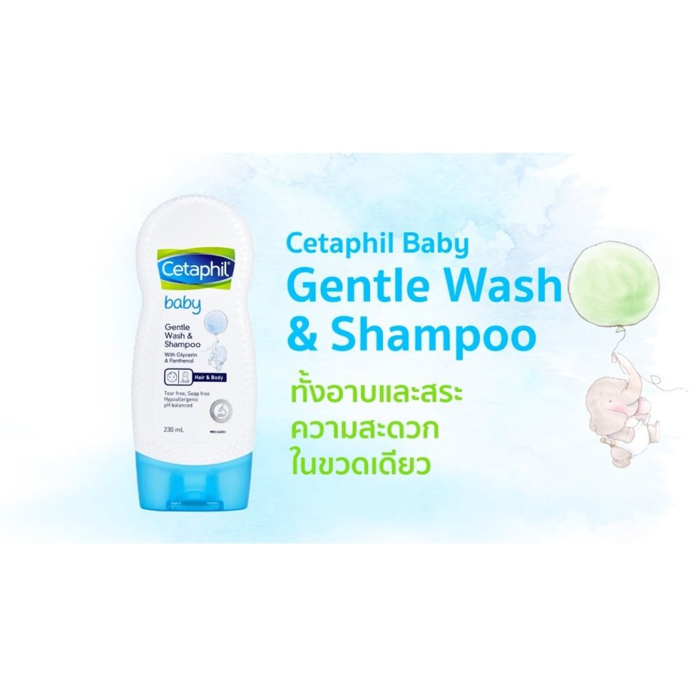 Gội toàn thân cho bé Cetaphil Baby Gentle Wash & Shampoo 230ml‎