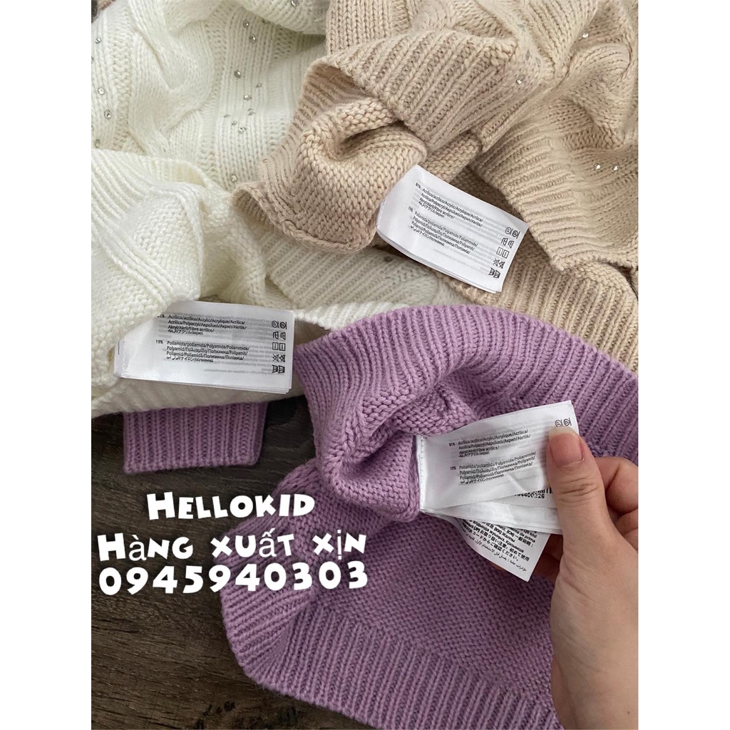 Áo len vặn đính đá MOR